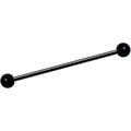 14G Black Plated Titanium Industrial Barbell Earring