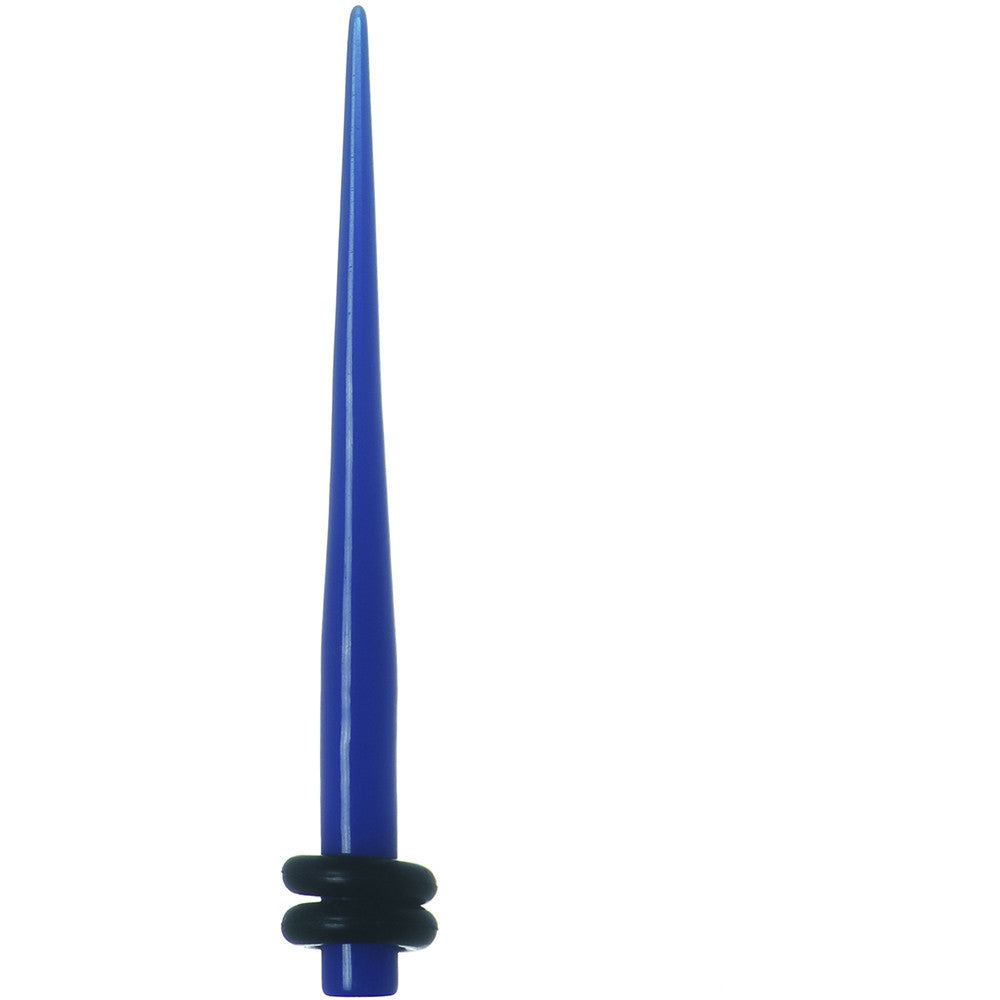 8G Dark Blue Acrylic Taper