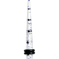 6G Clear Acrylic Glitter Black Star Confetti Taper
