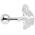 Officially Licensed Minnestoa Vikings Cut Out Barbell Tongue Ring