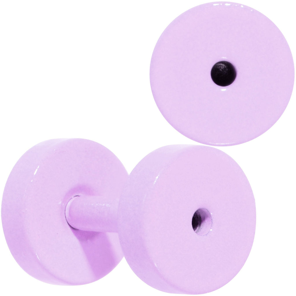 Sweet Pastel Purple Screw Fit Tunnel Plug Set 16G to 19mm