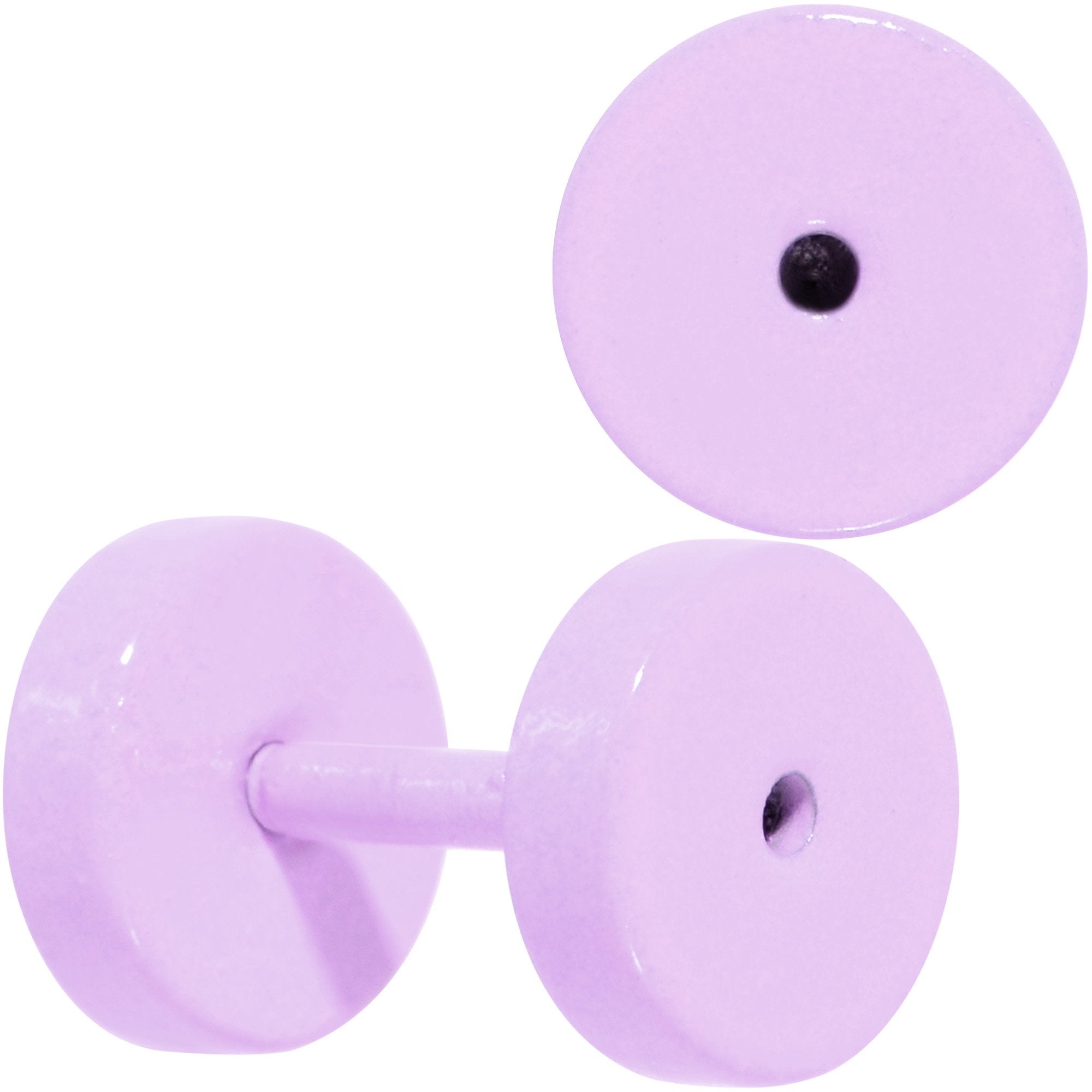 Sweet Pastel Purple Screw Fit Tunnel Plug Set 16G to 19mm