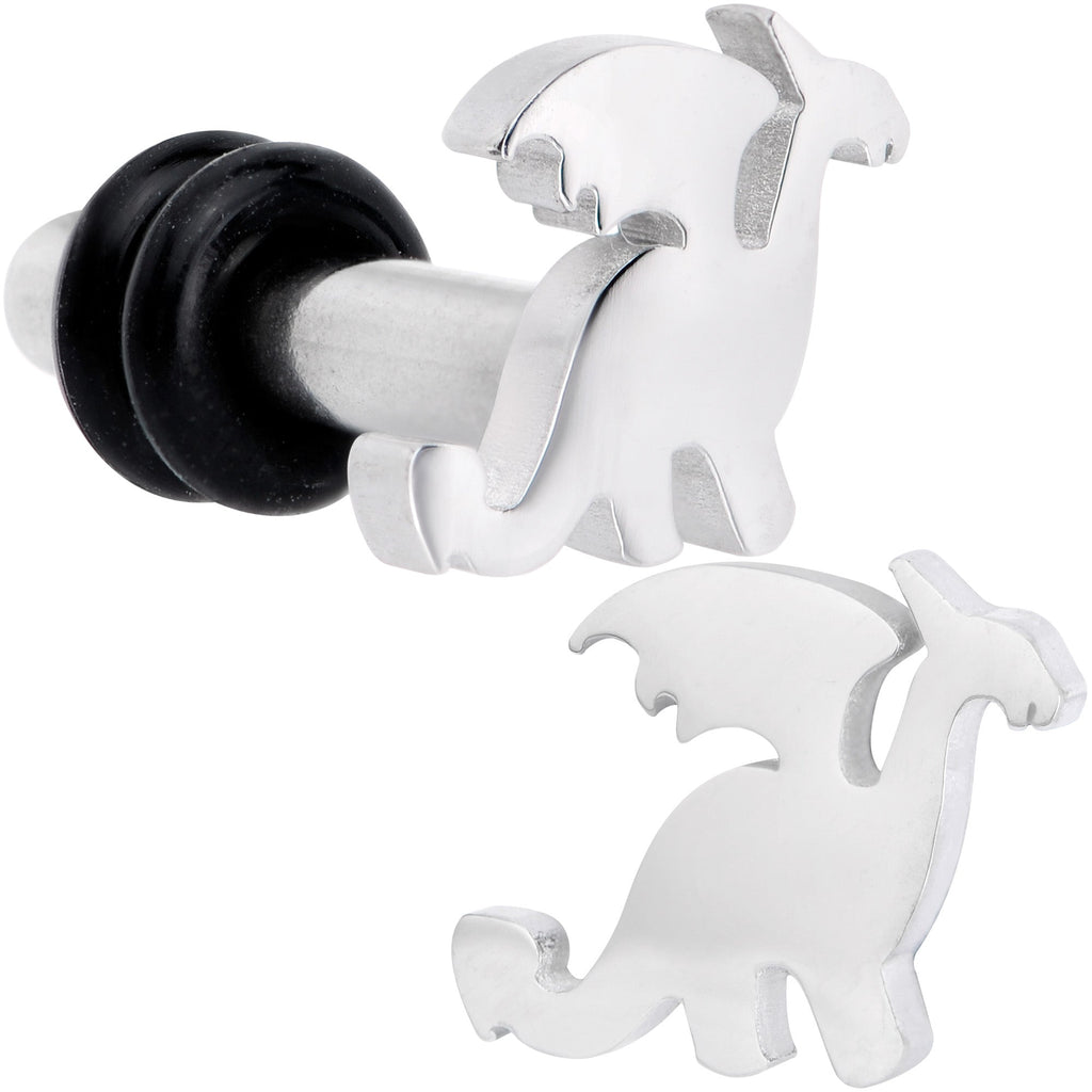 Steel Fantasy Dragon Single Flare Plug Set 14G to 2G