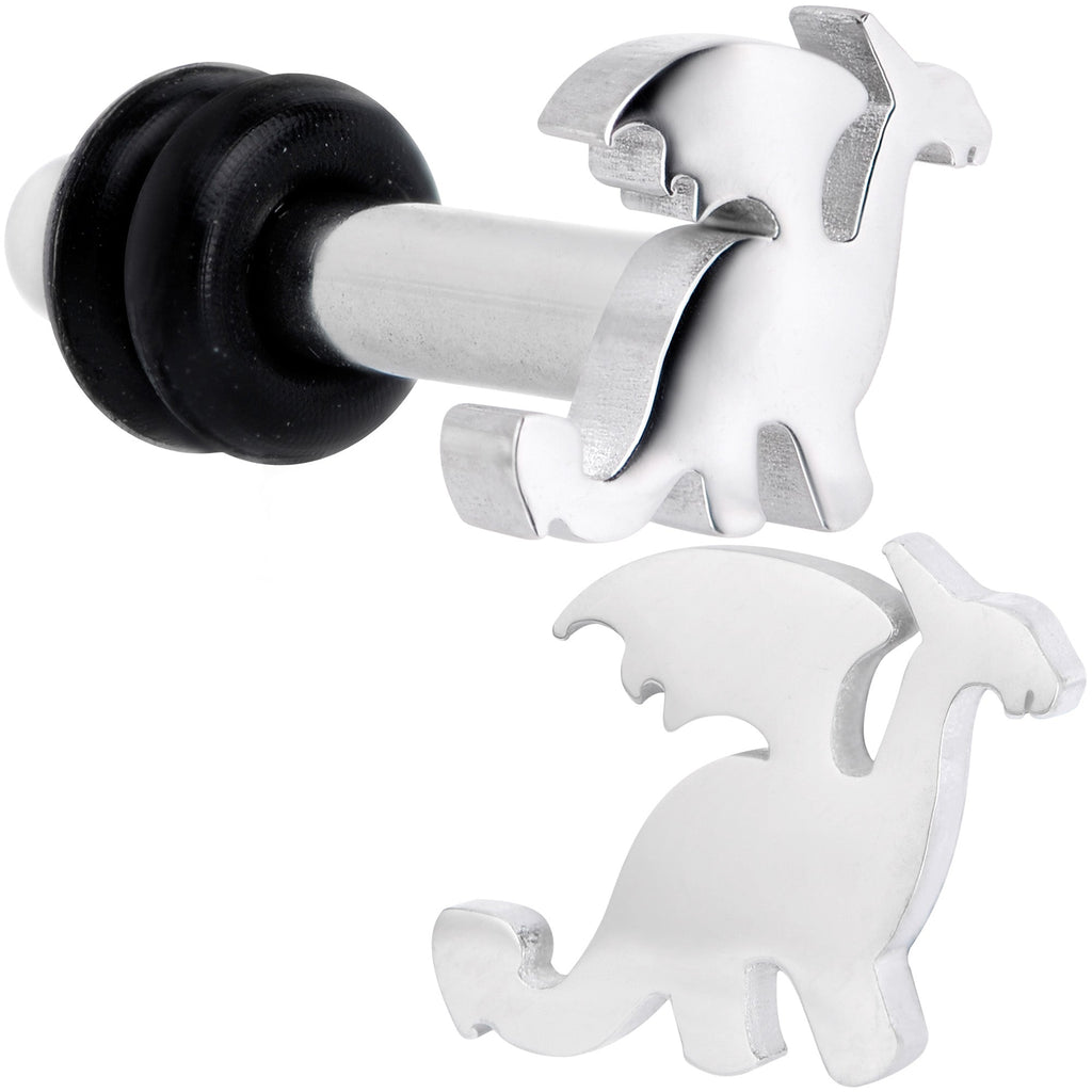 Steel Fantasy Dragon Single Flare Plug Set 14G to 2G