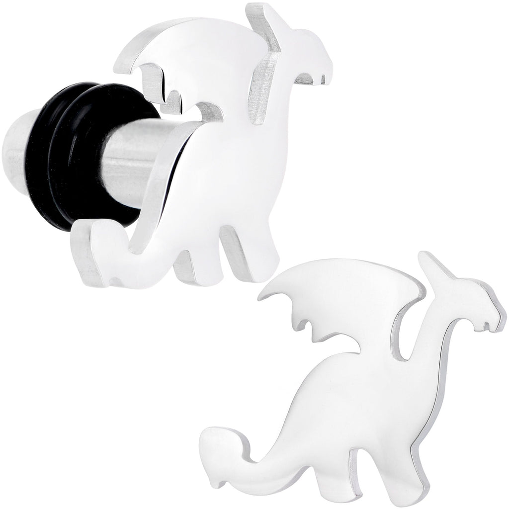 Steel Fantasy Dragon Single Flare Plug Set 14G to 2G