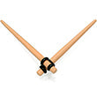 Tan Matte Acrylic Straight Taper Set 2G to 00G