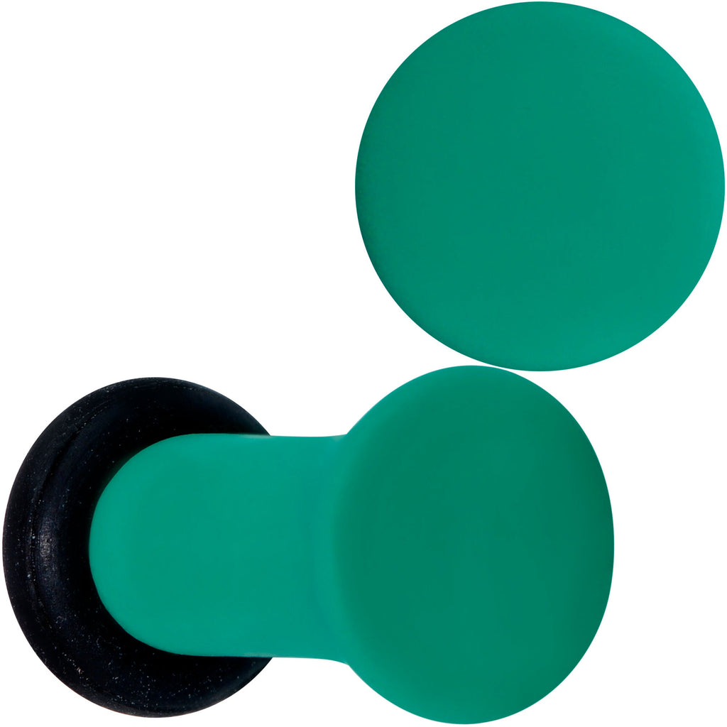 Glorious Green Matte Acrylic Single Flare Plug Set