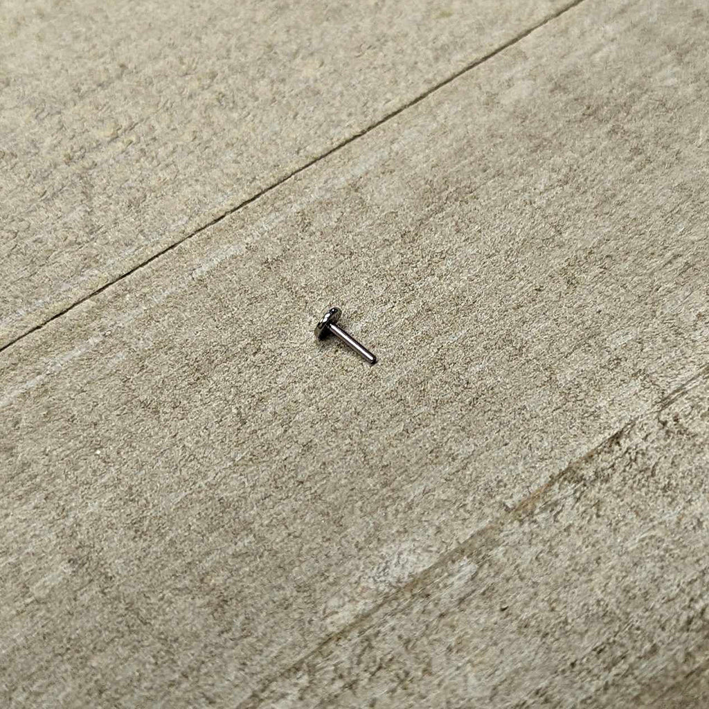 18G 1/4 G23 Titanium Threadless Post Only Labret Tragus