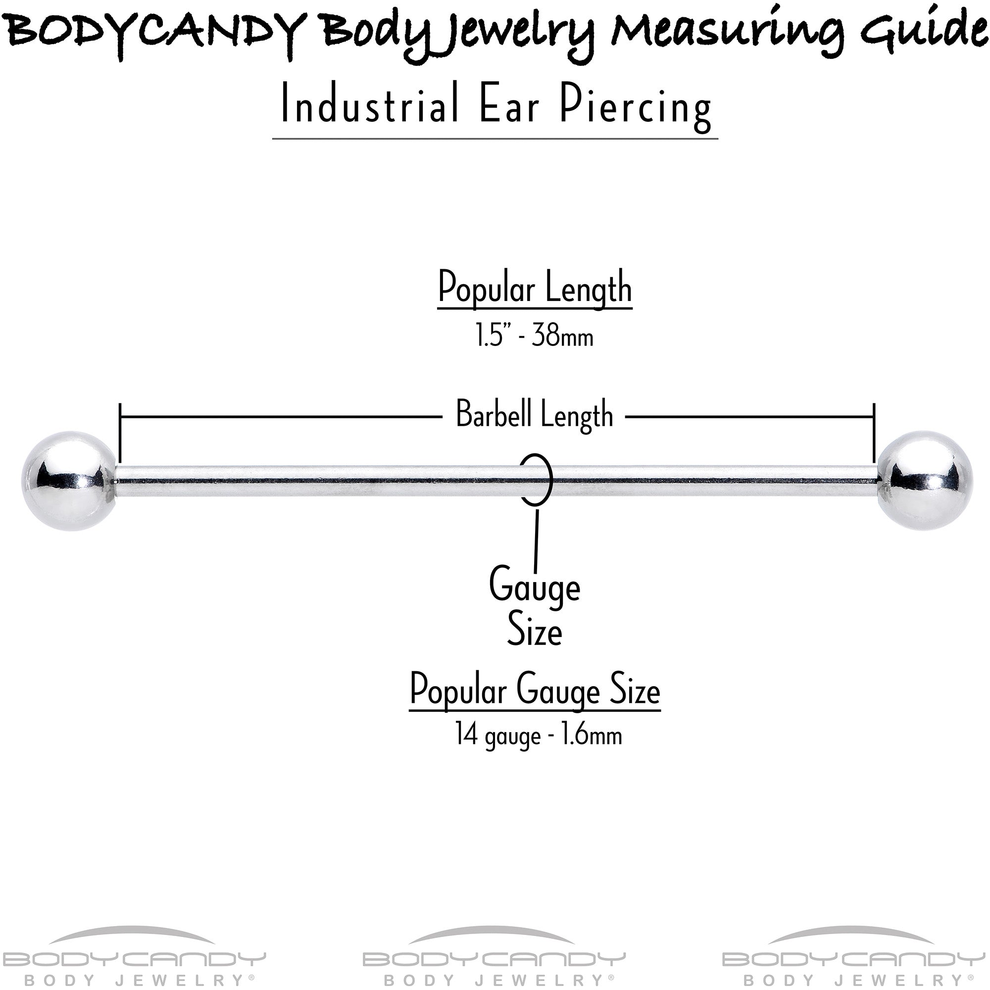 14G Pink Green Gem Gold Hue Watermelon Yum Industrial Barbell 38mm