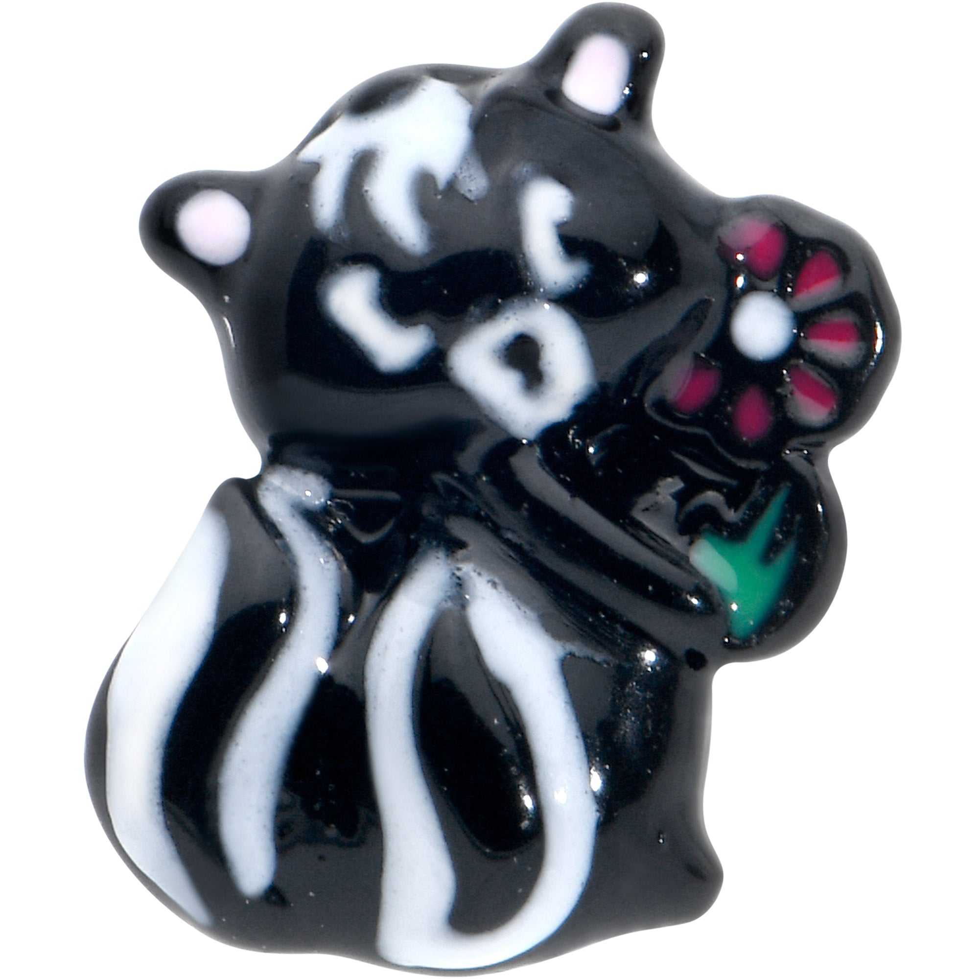 20G 7mm Funky Skunk L Shape Nose Ring