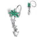 20G 5/16 Tropical Palms Dangle Helix Cartilage Earring