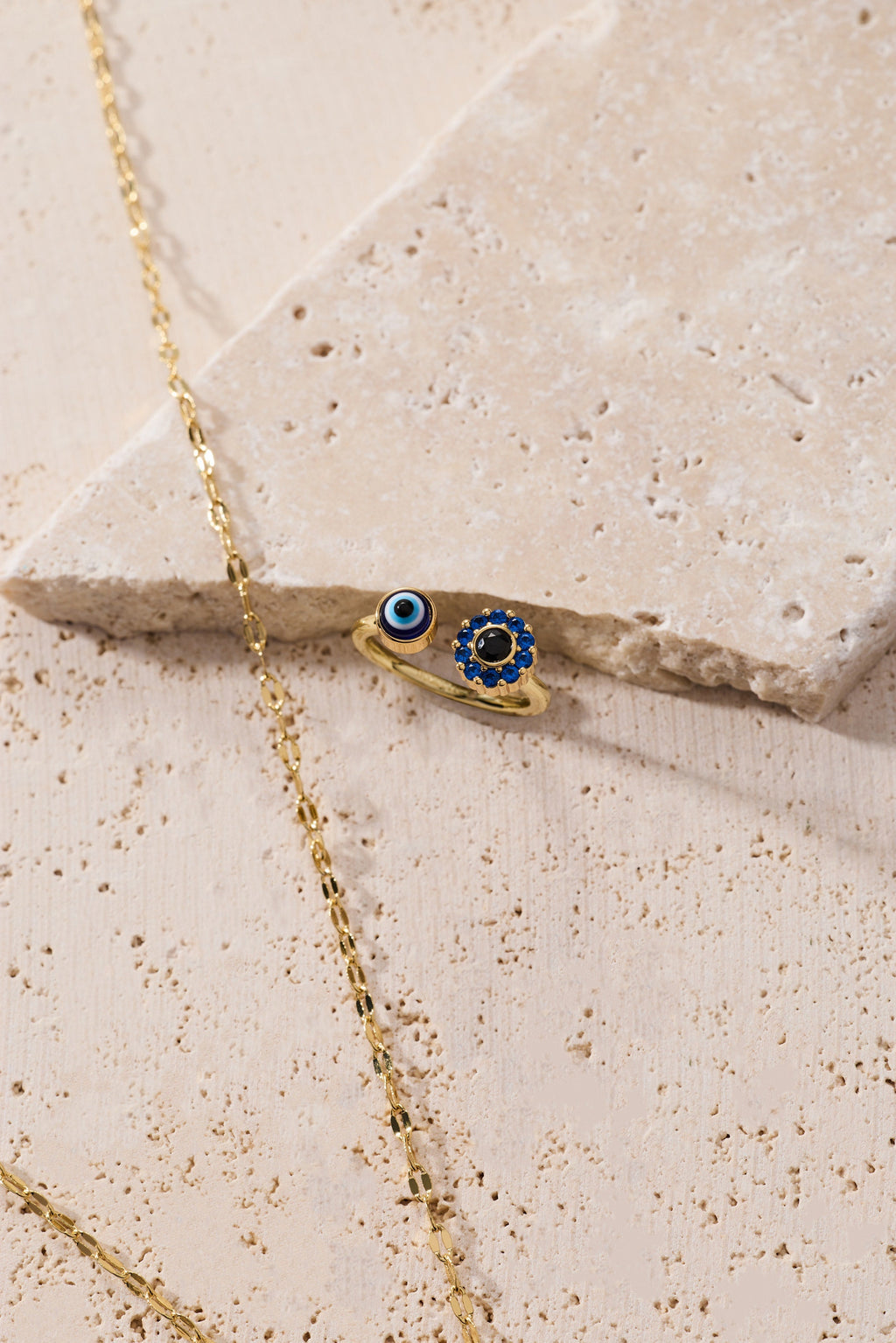 Evil Eye Fidget Spinner Ring