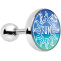 16G 1/4 Cool Ocean Sun Tragus Cartilage Earring