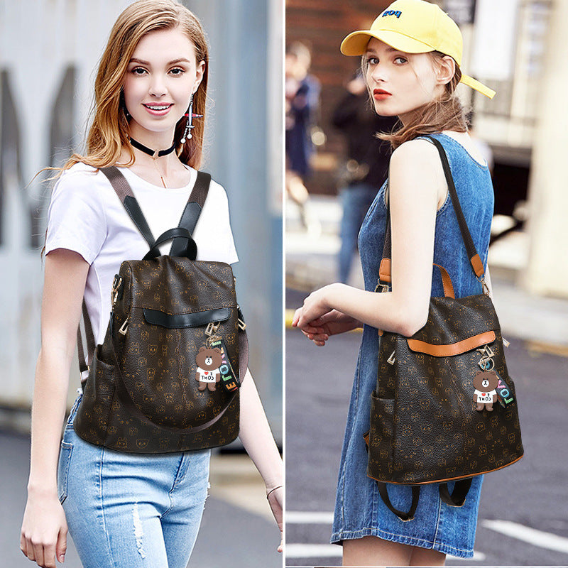 Innovative Women's Comfortable Soft Leather Large Backpacks