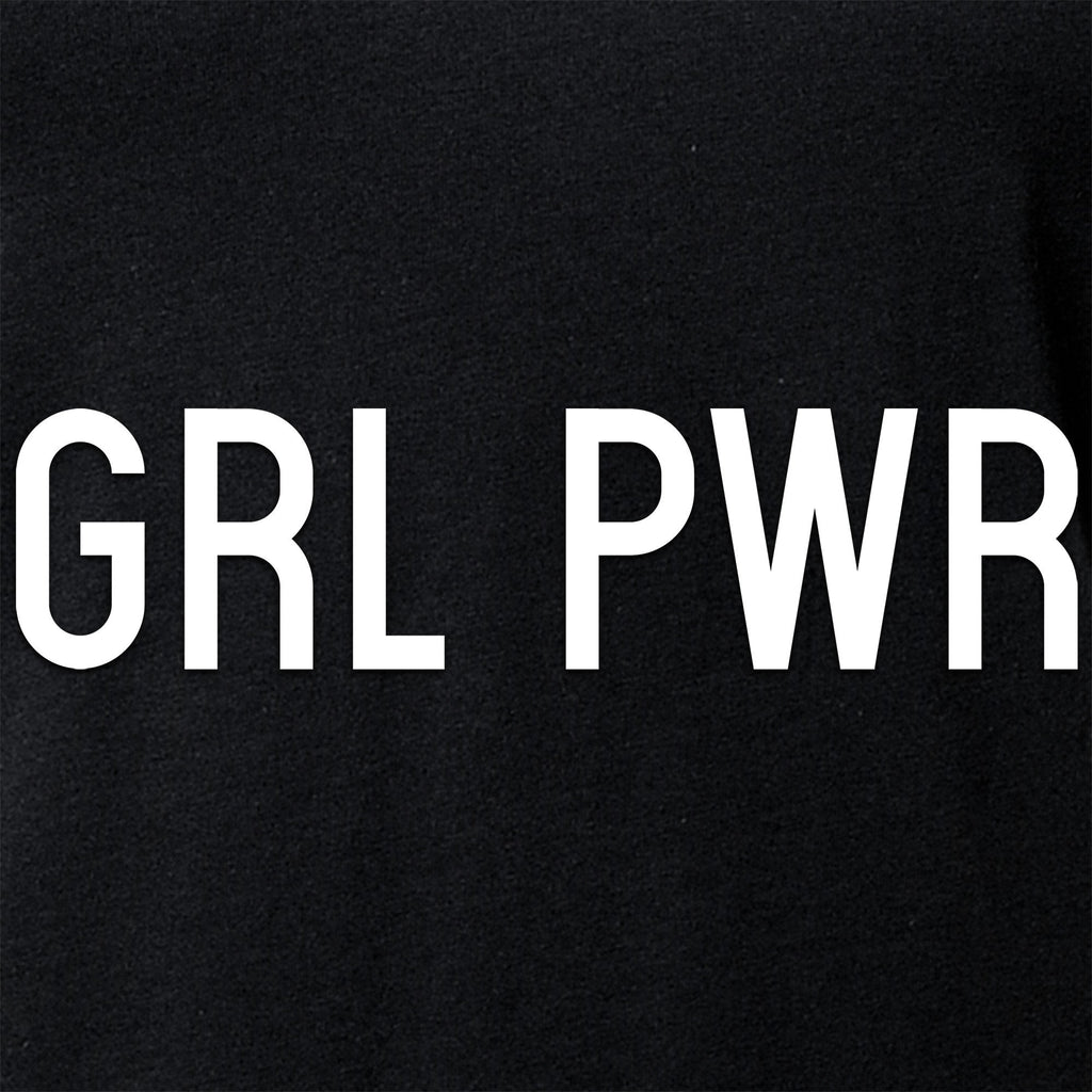 GRL PWR Black V-Neck Tee Shirt