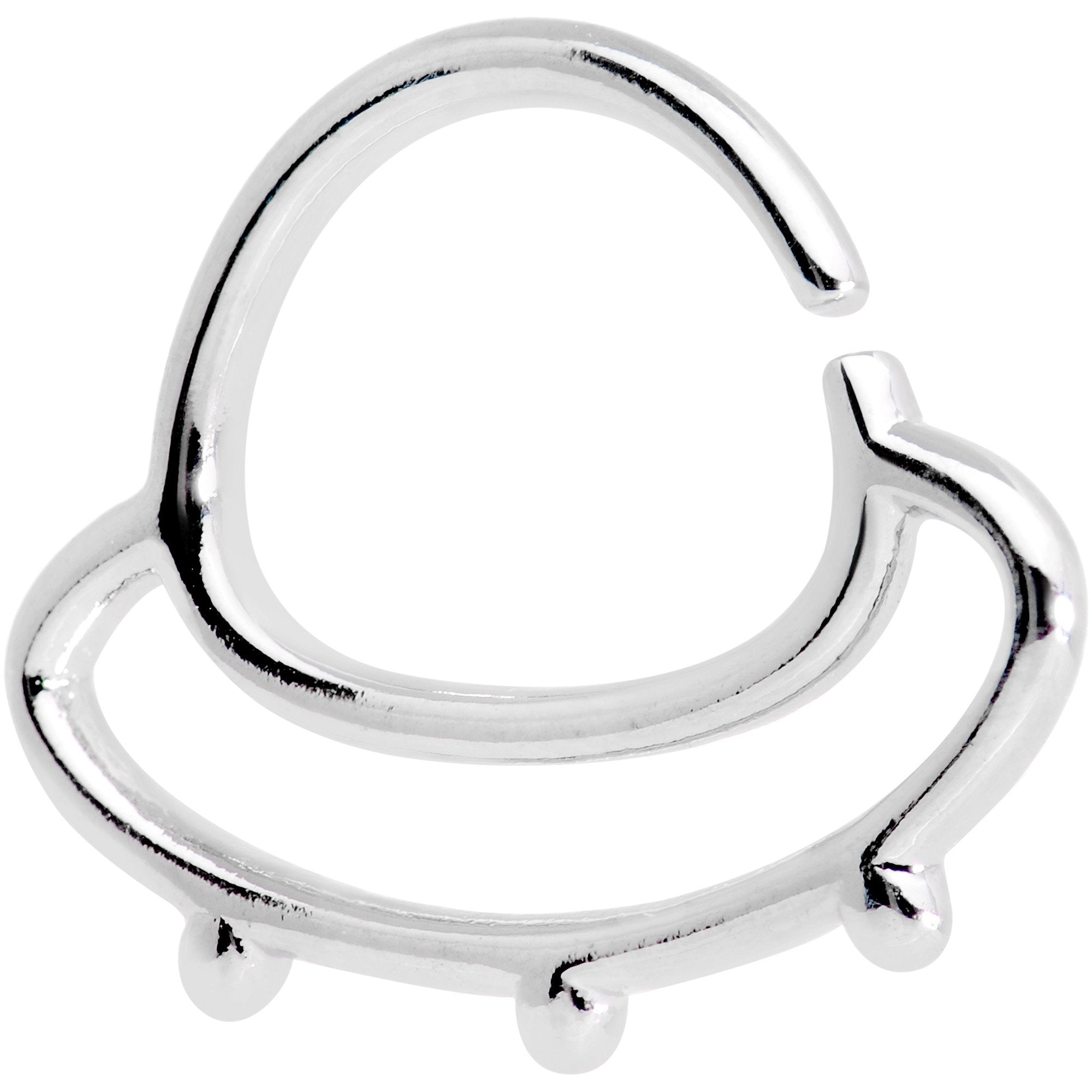 16G 3/8" Outer Space UFO Septum Ring
