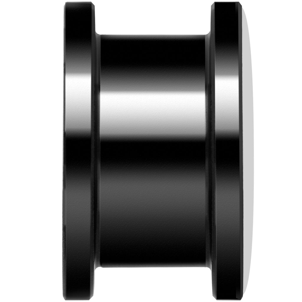 Pink Black Radiant Cross Black Anodized Screw Fit Plug Set 9/16
